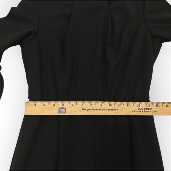 NWOT MARINA Black Bell Sleeve Jumpsuit Size 8P - Picture 6 of 10